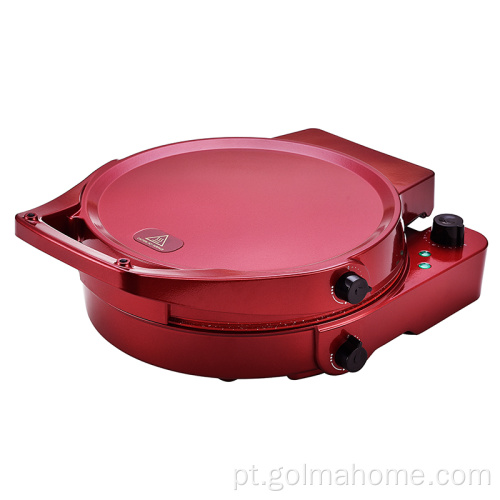 Golmahome 12" electric pizza maker deep fill 1800w muti-function double temperture control plate pizza making machine